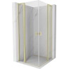 Mexen Mist L Duo pöörduksega dušinurk 115 x 115 cm, läbipaistev, kuldne matt - 8A4L-115-115-55-00