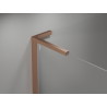 Mexen Mist L Duo tuš kabina s dvostrukim vratima 90 x 90 cm, prozirna, brušeni bakar - 8A4L-090-090-65-00
