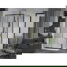 Mexen Apia Schiebedusche 110 x 90 cm, transparent, gold + Flat-Duschwanne, weiß - 840-110-090-50-00-4010G