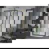Mexen Apia Schiebedusche 110 x 90 cm, transparent, gold + Flat-Duschwanne, weiß - 840-110-090-50-00-4010G