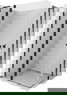 Mexen Mist L Duo cabina de duche com portas de abrir 100 x 90 cm, transparente, preta - 8A4L-100-090-70-00