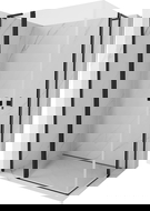 Mexen Mist L Διπλή καμπίνα ντους ανοιγόμενη 115 x 110 cm, διαφανής, μαύρη