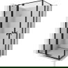 Mexen Mist Duo Duschkabine schwenkbar 90 x 85 cm, schwarzer Rahmen, schwarz - 8A4-090L-085P-70-70