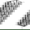 Mexen Mist Duo Duschkabine schwenkbar 85 x 85 cm, schwarzes Gitter, schwarz - 8A4-085L-085P-70-77