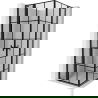 Mexen Mist L Duo Duschkabine schwenkbar 120 x 120 cm, schwarzes Gitter, schwarz - 8A4L-120L-120P-70-77