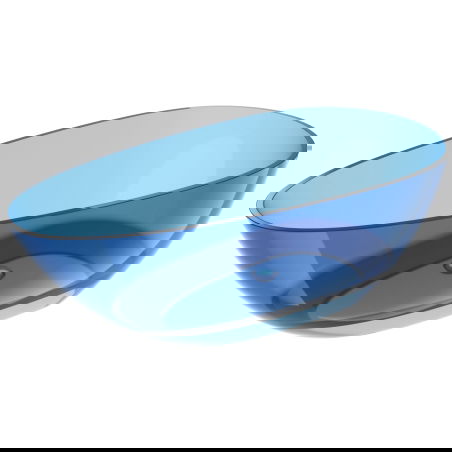 Mexen Glass Denim fräi stoend transparent 170 x 85 cm, Chromstopper - 58061708507