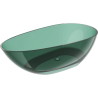 Mexen Glass wanna wolnostojąca transparentna 170 x 85 cm, teal, korek chrom - 58061708511