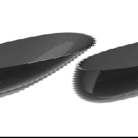 Mexen Glass μαύρη ελεύθερη μπανιέρα διαφανής 170 x 85 cm, τάπα χρωμίου - 58061708513