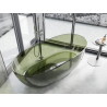 Mexen Pure wanna wolnostojąca transparentna 170 x 80 cm, olive, korek chrom - 58071708001
