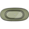Mexen Pure wanna wolnostojąca transparentna 170 x 80 cm, olive, korek chrom - 58071708001