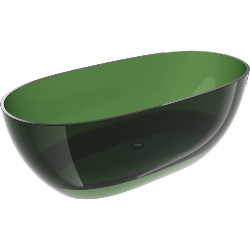 Mexen Pure Bësch wanna fräistéierend transparent 170 x 80 cm, Stecker Chrom - 58071708002