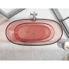 Mexen Pure wanna wolnostojąca transparentna 170 x 80 cm, coral, korek chrom - 58071708004