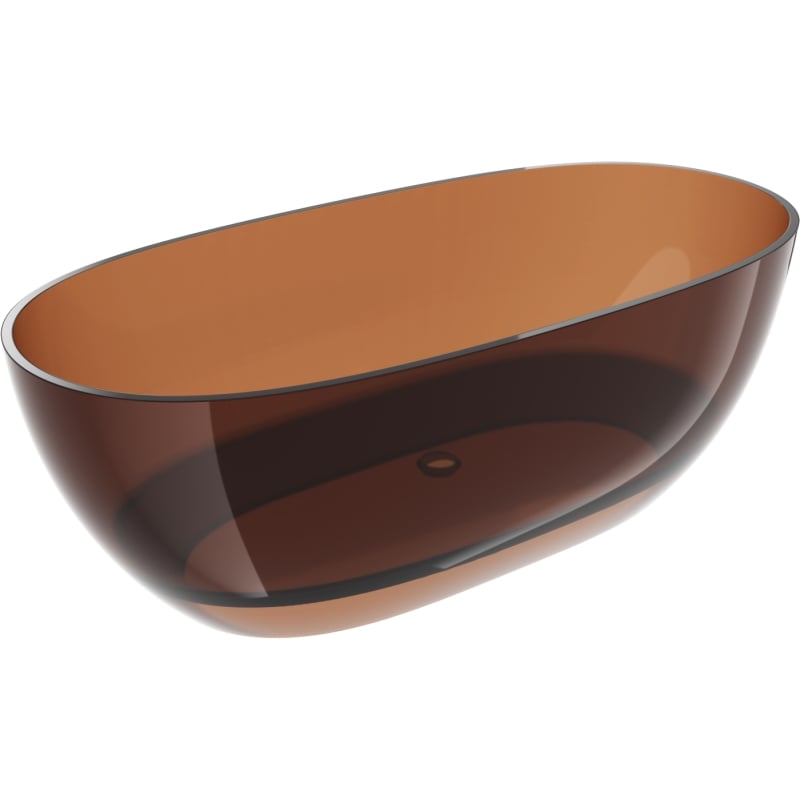 Mexen Pure earth wanna vapaasti seisova läpinäkyvä 170 x 80 cm, kromitulppa - 58071708005