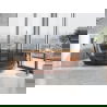 Mexen Pure aarde vrijstaande doorzichtige badkuip 170 x 80 cm, chromen stop - 58071708005