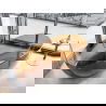 Mexen Pure aarde vrijstaande doorzichtige badkuip 170 x 80 cm, chromen stop - 58071708005