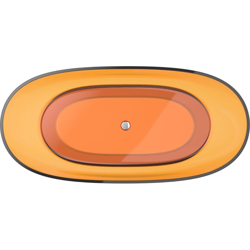 Mexen Pure vasca da bagno autoportante trasparente 170 x 80 cm, tappo cromato - 58071708006