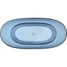 Mexen Pure freistehende transparente Badewanne 170 x 80 cm, Denim, Chrom-Stopfen - 58071708007