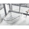 Mexen Pure fristående transparent badkar 170 x 80 cm, klar, krompropp - 58071708008