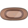 Mexen Pure Kirsch freistehende transparente Badewanne 170 x 80 cm, Chrom-Ablauf - 58071708009