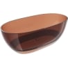 Mexen Pure Kirsch freistehende transparente Badewanne 170 x 80 cm, Chrom-Ablauf - 58071708009