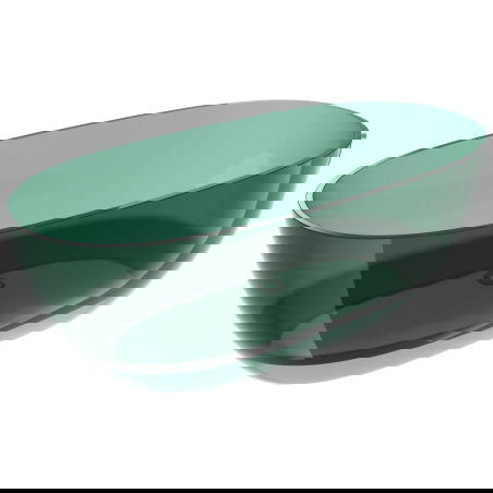 Mexen Pure teal freistehende transparente Badewanne 170 x 80 cm, Chromverschluss - 58071708011