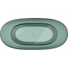 Mexen Pure bañera independiente transparente 170 x 80 cm, teal, desagüe cromado - 58071708011