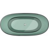 Mexen Pure fristående transparent badkar 170 x 80 cm, teal, kromplugg - 58071708011
