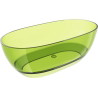 Mexen Pure baignoire autoportante transparente 170 x 80 cm, lime, bonde chromée - 58071708012