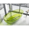 Mexen Pure wanna wolnostojąca transparentna 170 x 80 cm, lime, korek chrom - 58071708012