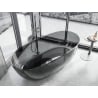 Mexen Pure wanna wolnostojąca transparentna 170 x 80 cm, black, korek chrom - 58071708013