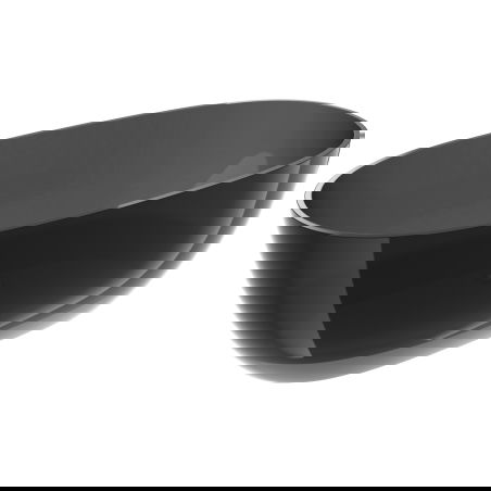 Mexen Pure μαύρη διαφανής ανεξάρτητη μπανιέρα 170 x 80 cm, τάπα χρωμίου - 58071708013