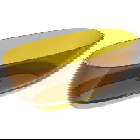 Mexen Pure honing vrijstaande transparante badkuip 170 x 80 cm, chroom stop - 58071708015