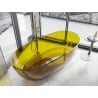 Baignoire autoportante transparente Mexen Pure honey 170 x 80 cm, bouchon chromé - 58071708015