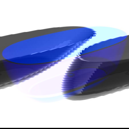Mexen Pure sapphire vrijstaande transparante badkuip 170 x 80 cm, chrom stop - 58071708016