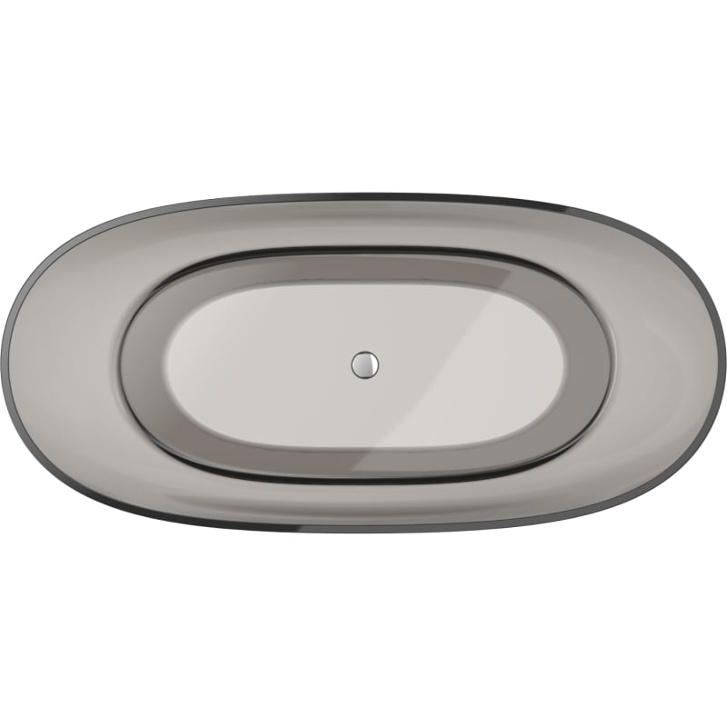 Mexen Pure vann vaba seisev läbipaistev 170 x 80 cm, pronks, kroomi kork - 58071708018