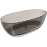 Mexen Pure freistehende transparente Badewanne 170 x 80 cm, Bronze, Chromstopfen - 58071708018