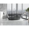 Mexen Pure Smoke freistehende transparente Wanne 170 x 80 cm, Chromstopfen - 58071708019