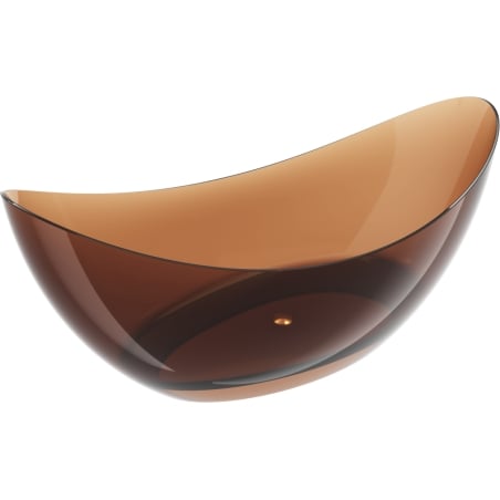 Mexen Vea earth freistehende transparente Badewanne 180 x 80 cm, chrom Stopfen - 58091808005