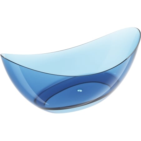 Mexen Vea denim baignoire autoportante transparente 180 x 80 cm, bouchon chromé - 58091808007