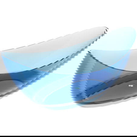 Mexen Vea denim vapaasti seisova läpinäkyvä 180 x 80 cm, kromitulppa - 58091808007