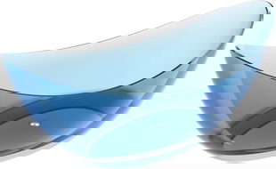 Mexen Vea bañera independiente de resina transparente 180 x 80 cm, tapón cromado - 58091808007