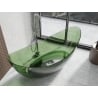 Mexen Vea Wald freistehende Badewanne transparent 180 x 80 cm, Stöpsel Chrom - 58091808002