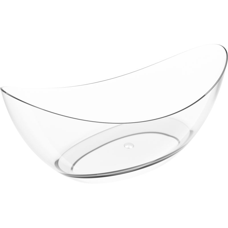 Mexen Vea klar fristående badkar transparent 180 x 80 cm, krompropp - 58091808008