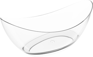 Mexen Vea vasca da bagno freestanding trasparente 180 x 80 cm, clear, tappo cromato - 58091808008