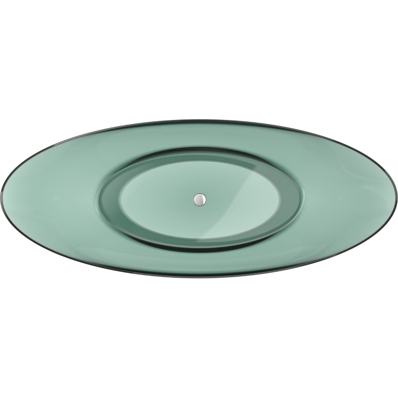 Mexen Vea freestanding transparent bathtub 180 x 80 cm, teal, chrome plug - 58091808011