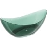 Mexen Vea teal freistehende transparente Badewanne 180 x 80 cm, Chromverschluss - 58091808011