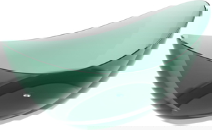 Mexen Vea teal freistehende transparente Badewanne 180 x 80 cm, Chromverschluss - 58091808011
