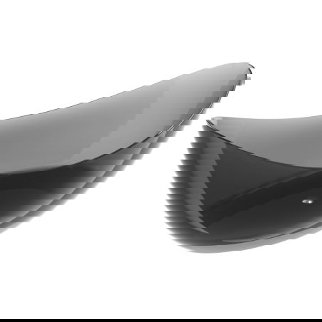 Mexen Vea melna brīvi stāvošā caurspīdīga wanna 180 x 80 cm, hromēts korķis - 58091808013