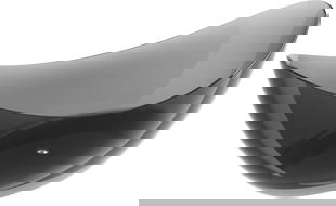 Mexen Vea zwarte vrijstaande transparante badkuip 180 x 80 cm, chroomafvoer - 58091808013