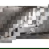 Mexen Lunar L Fünfeck-Duschkabine schwenkbar rechts 80 x 90 cm, transparent, Chrom - 831L-080P-090L-01-00-P
